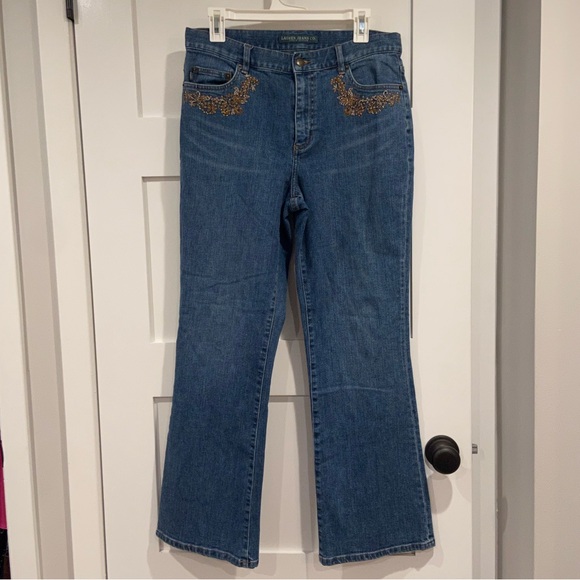Ralph Lauren Denim - Ralph Lauren embellished straight leg jean